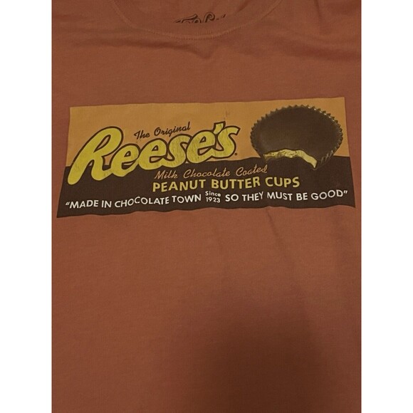 Reese’s Peanut Butter Cups T Shirt Small Tee Luv Cute Retro Style Graphics Rare - Picture 2 of 6